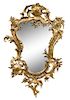 A Louis XV Style Gilt Metal Mirror Height 32 3/4 x width 21 inches.