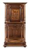 * A Renaissance Revival Style Court Cupboard Height 71 x width 38 x depth 20 1/2 inches.