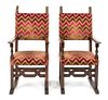 A Pair of Continental Renaissance Revival Armchairs Height 50 1/2 inches.