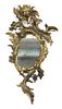 * A Rococo Style Gilt Bronze Mirror Height 22 x width 12 1/2 inches.