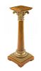 * A Carved Wood Pedestal Height 41 inches.