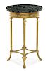 * A George III Style Gilt Bronze and Marble Jardiniere Stand Height 32 x width 20 x depth 15 inches.
