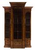 A George IV Rosewood Breakfront Bookcase Width 73 x depth 21 inches.