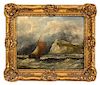 * Possibly Edwin Hayes and Artist Unknown, (British, 1820-1904) and (19th Century), Ships at Sea (two works)