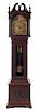 A Victorian Mahogany Tall Case Clock Height 92 inches.