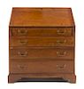 An American Slant-Front Secretary Height 41 x width 36 x depth 20 1/2 inches.