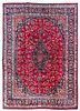 * A Meshed Wool Rug 12 feet 4 1/2 inches x 9 feet 7 1/2 inches.