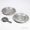 Three Pieces of Chinese Export Silver Tableware