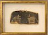 ANCIENT EGYPTIAN PAINTED WOOD FRAGMENT