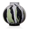 BOCH FRERES Keramis vase with penguins