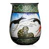 MARCEL GOUPY Enameled glass vase