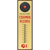 COLUMBIA RECORDS Thermometer advertising sign