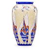 BOCH FRERES Large Keramis vase with boats