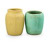 VALENTIEN POTTERY Two cabinet vases
