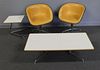 MIDCENTURY. Pr of Eames : Chairs &  2  Tables