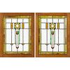 ARTS & CRAFTS Two stained glass windows