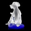 RICHARD JOLLEY Glass dog sculpture