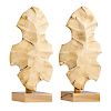 WILLY DARO Pair of leaf table lamps