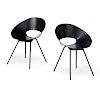 DONALD KNORR; KNOLL ASSOCIATES Pair of chairs