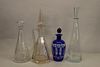 (4) Glass Decanters w/ Stoppers