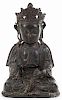 Chinese bronze Buddha, 7'' h.