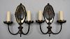 Pair of Semi-Antique Victorian Style Wall Sconces