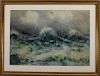 Signed, 1905 Watercolor/Gouache Seascape