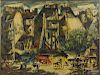 James Carlin (1906-2005), oil on canvas, titled Montmartre Street Scene on verso, signed