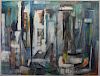 Large 20th C. Abstract Oil/Canvas