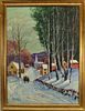 Levy, Signed New England Winter Landscape