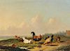 Cornelis Van Leemputten (Belgian, 1841-1902)  Chickens in a Landscape