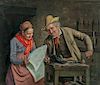 David Giuseppe Sani (Italian, 1828-1914)  The Old Cobbler and His Wife