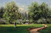 William Wendt (American, 1865-1946)  Stroll in the Park