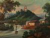 19th-Century American River Scenes, Oil on Canvas, Lot of Two