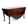 Kittinger Queen Anne Style Drop-Leaf Table in Mahogany