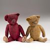 Ideal Teddy Bears, Lot of Two