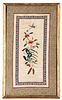 Chinese Framed Embroidered Silk Sleeve 