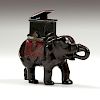 Enterprise Elephant, Man Pops Out Mechanical Bank