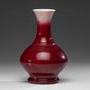 Sang de Boeuf Glazed Chinese Vase 