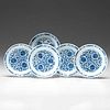 Chinese 19th Century Blue and White Dishes 