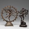 Bronze Dancing Shiva Figures 
