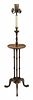 Queen Anne Style Candle Stand Form Floor Lamp
