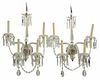 Pair George III Style Four Arm Wall Sconces