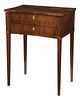 George III Inlaid Concave Dressing Table