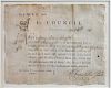 Benjamin Franklin Signed Document w/ COA