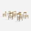 In the manner of Borge Mogensen, dining chairs, set of eight
