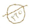 Bvlgari Bulgari Gold Pearl Necklace Earrings Ring Bracelet