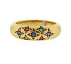 Chaumet 18k Gold Sapphire Ruby Emerald Ring