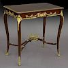 Napoleon III inlaid table with bronze mounts,