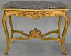 French style marble top center table.